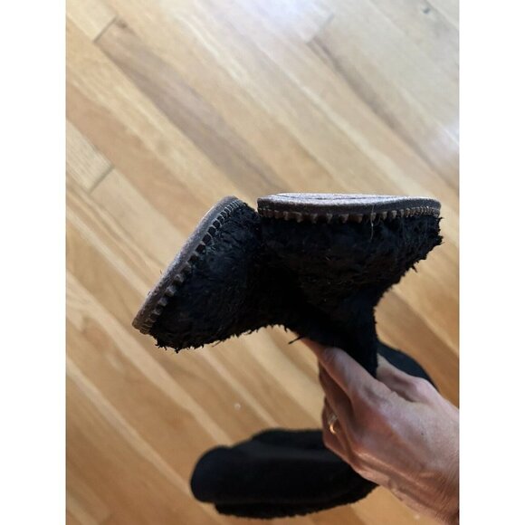 Free People Callow Textured Black Suede Knee High Tall Riding Boots Size… - Picture 5 of 8